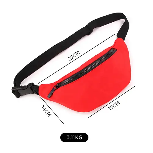 Lightweight Multi-Color Waist Bag with Adjustable Strap